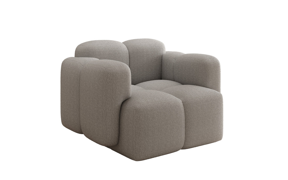 Exklusiver Designer Bouclé Sessel Celly – Stilvoller, Komfortabler Armlehnstuhl