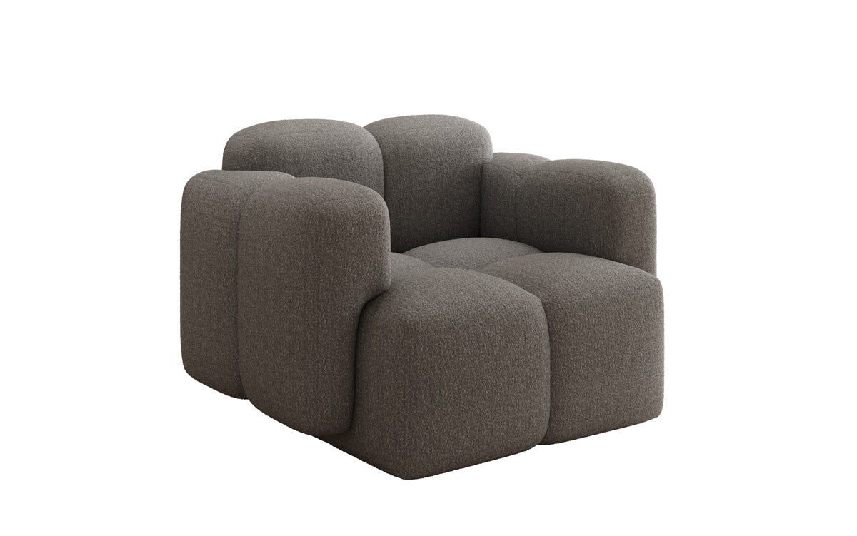 Exklusiver Designer Bouclé Sessel Celly – Stilvoller, Komfortabler Armlehnstuhl