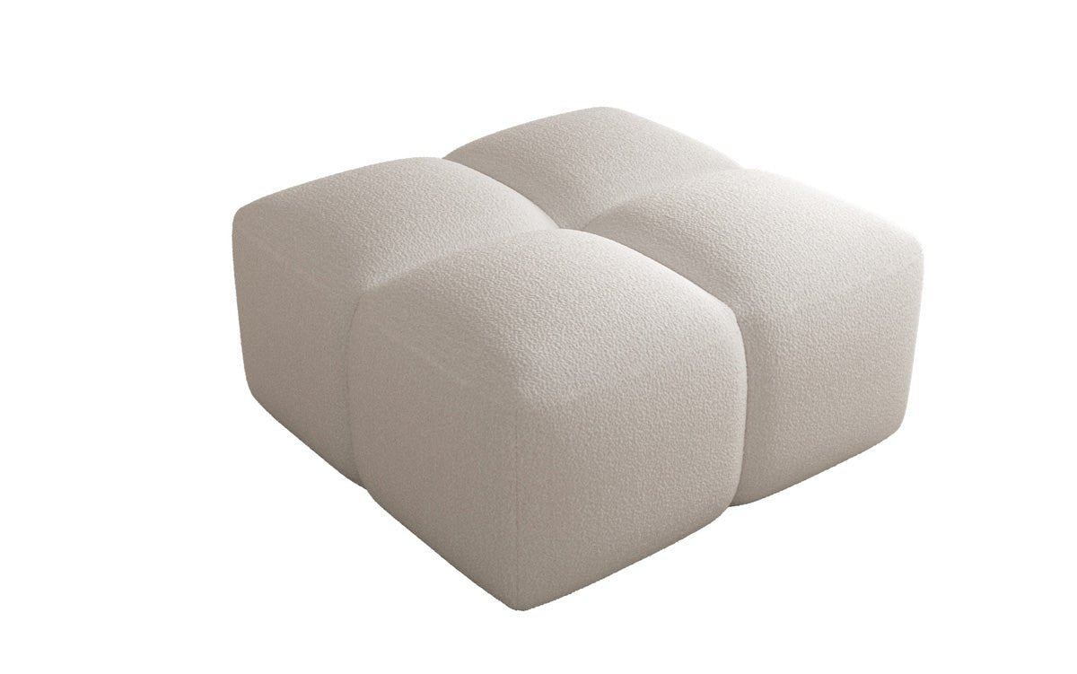 Luxuriöser Bouclé Beistellhocker Celly: Modern, Gemütlich, Vielseitig für Ihr Zuhause
