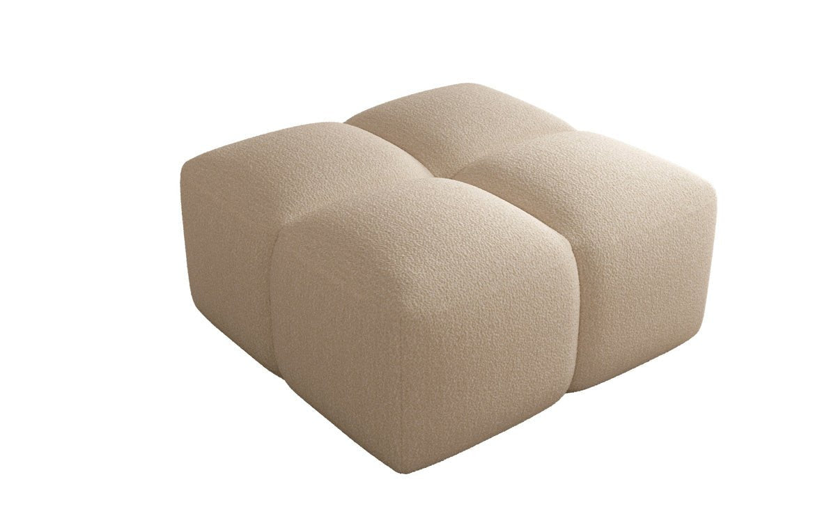 Luxuriöser Bouclé Beistellhocker Celly: Modern, Gemütlich, Vielseitig für Ihr Zuhause