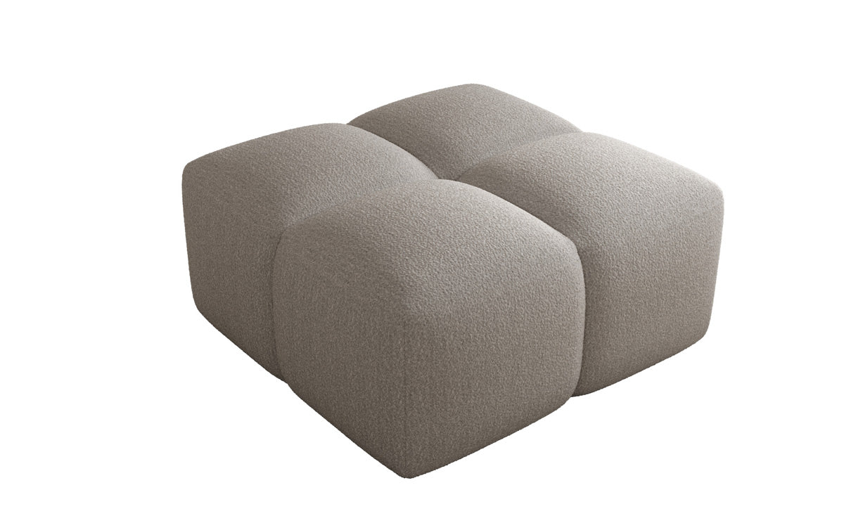 Luxuriöser Bouclé Beistellhocker Celly: Modern, Gemütlich, Vielseitig für Ihr Zuhause