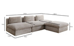 Lade das Bild in den Galerie-Viewer, Gemütliches Designer L-Sofa Cuddle aus Cordstoff – Modernes Ecksofa Wohnzimmer
