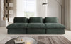 Luxuriöses Cord-Designer-Sofa Cuddle: Gemütlicher 3-Sitzer für modernes Wohnzimmer