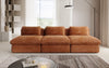 Luxuriöses Cord-Designer-Sofa Cuddle: Gemütlicher 3-Sitzer für modernes Wohnzimmer