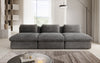 Luxuriöses Cord-Designer-Sofa Cuddle: Gemütlicher 3-Sitzer für modernes Wohnzimmer