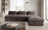 Gemütliches Designer L-Sofa Cuddle aus Cordstoff – Modernes Ecksofa Wohnzimmer