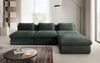 Gemütliches Designer L-Sofa Cuddle aus Cordstoff – Modernes Ecksofa Wohnzimmer