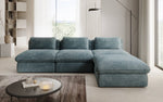 Lade das Bild in den Galerie-Viewer, Gemütliches Designer L-Sofa Cuddle aus Cordstoff – Modernes Ecksofa Wohnzimmer
