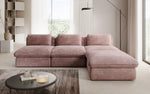 Lade das Bild in den Galerie-Viewer, Gemütliches Designer L-Sofa Cuddle aus Cordstoff – Modernes Ecksofa Wohnzimmer
