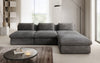 Gemütliches Designer L-Sofa Cuddle aus Cordstoff – Modernes Ecksofa Wohnzimmer