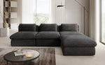 Lade das Bild in den Galerie-Viewer, Gemütliches Designer L-Sofa Cuddle aus Cordstoff – Modernes Ecksofa Wohnzimmer
