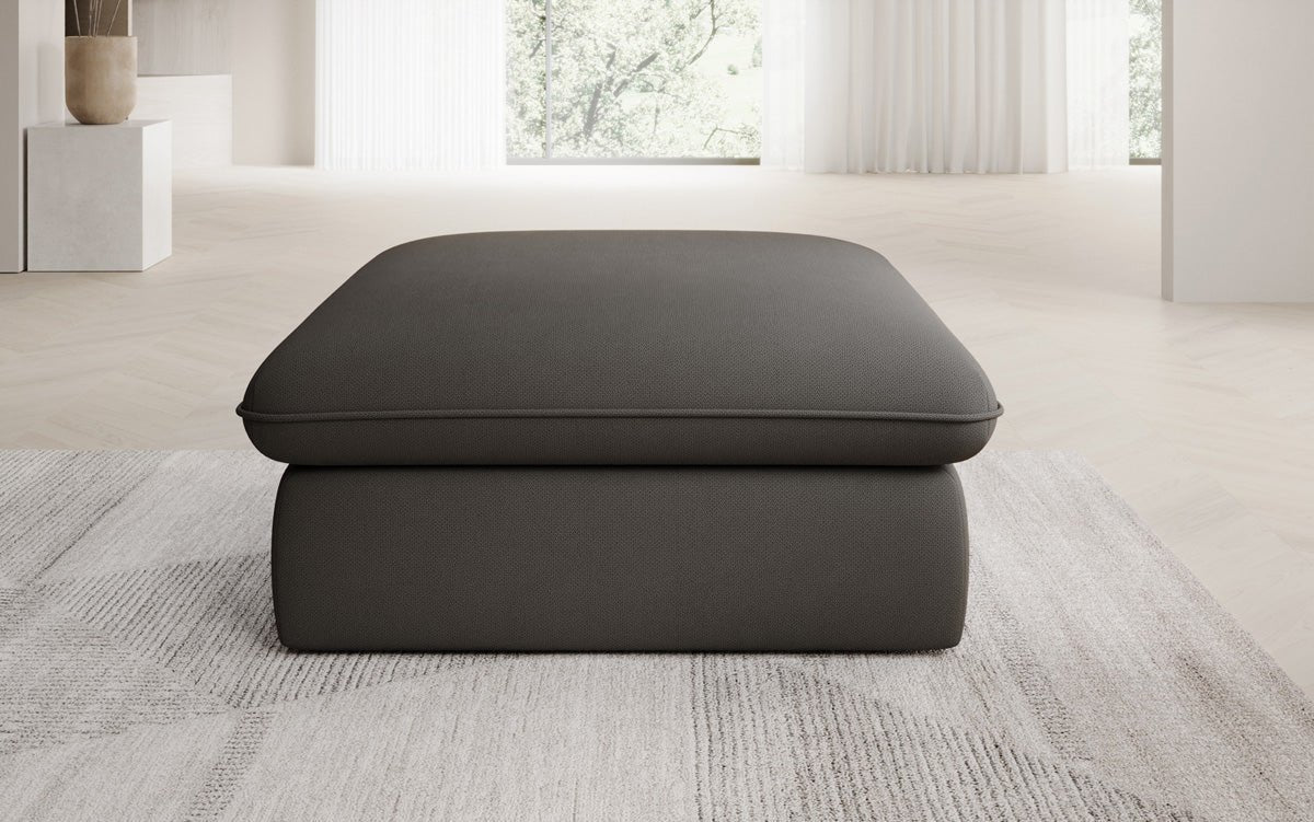 Gemütlicher Cuddle Beistellhocker, 90x90cm, Stoffbezug, Komfort für Ihr Zuhause