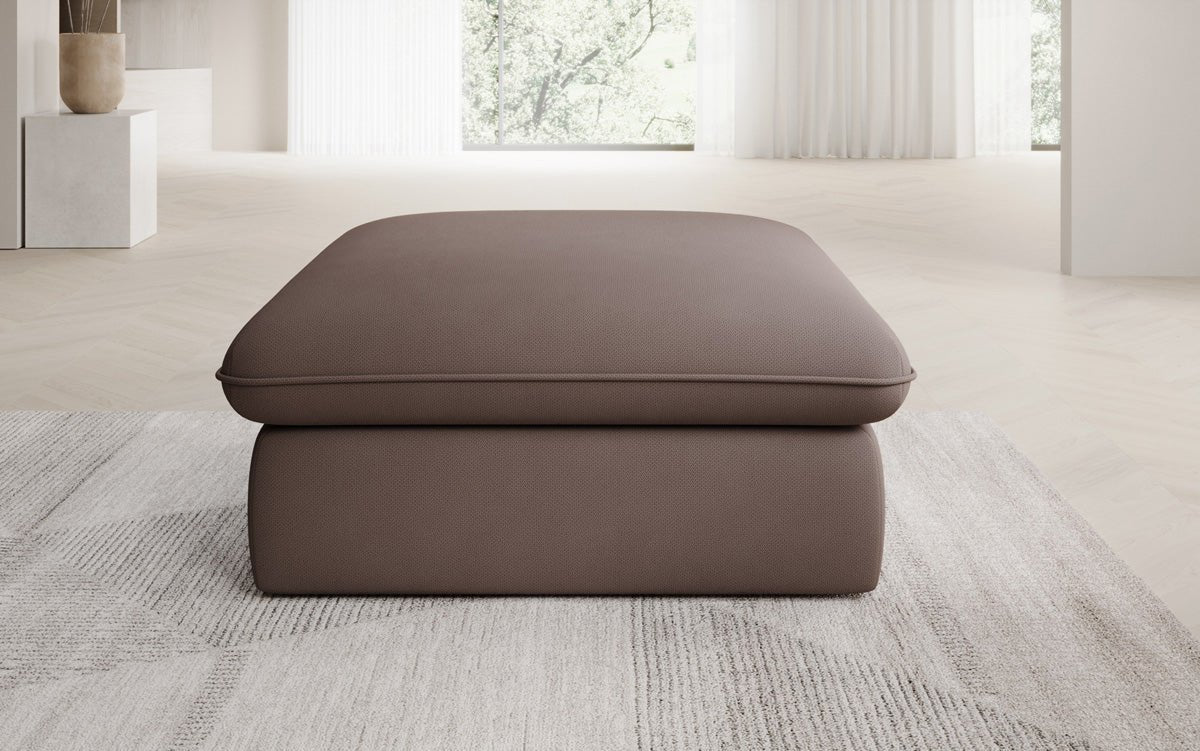 Gemütlicher Cuddle Beistellhocker, 90x90cm, Stoffbezug, Komfort für Ihr Zuhause