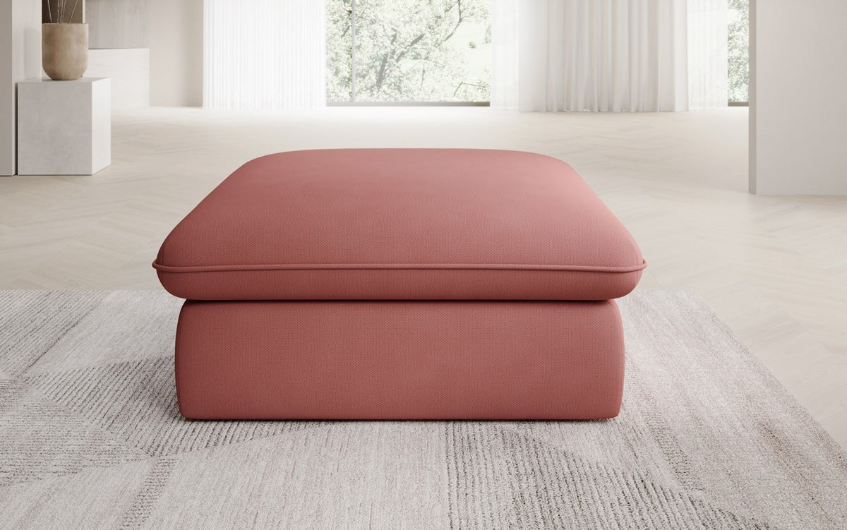 Gemütlicher Cuddle Beistellhocker, 90x90cm, Stoffbezug, Komfort für Ihr Zuhause