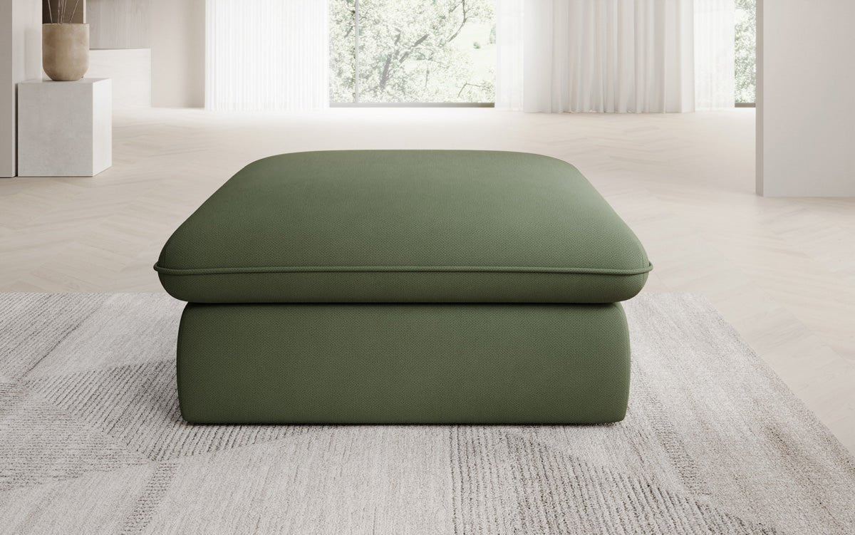 Gemütlicher Cuddle Beistellhocker, 90x90cm, Stoffbezug, Komfort für Ihr Zuhause