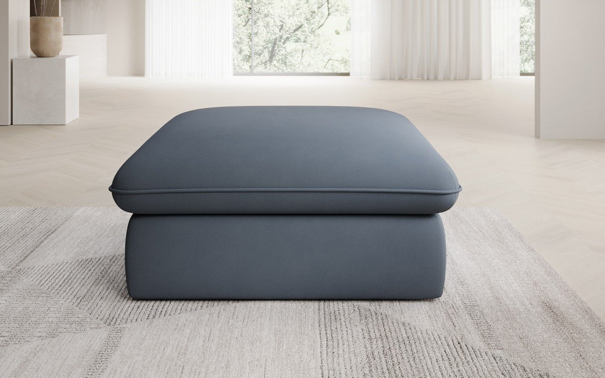 Gemütlicher Cuddle Beistellhocker, 90x90cm, Stoffbezug, Komfort für Ihr Zuhause