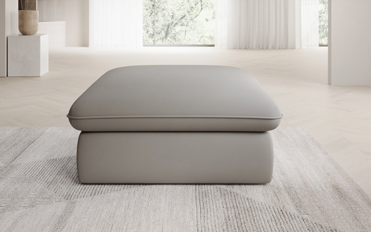 Gemütlicher Cuddle Beistellhocker, 90x90cm, Stoffbezug, Komfort für Ihr Zuhause