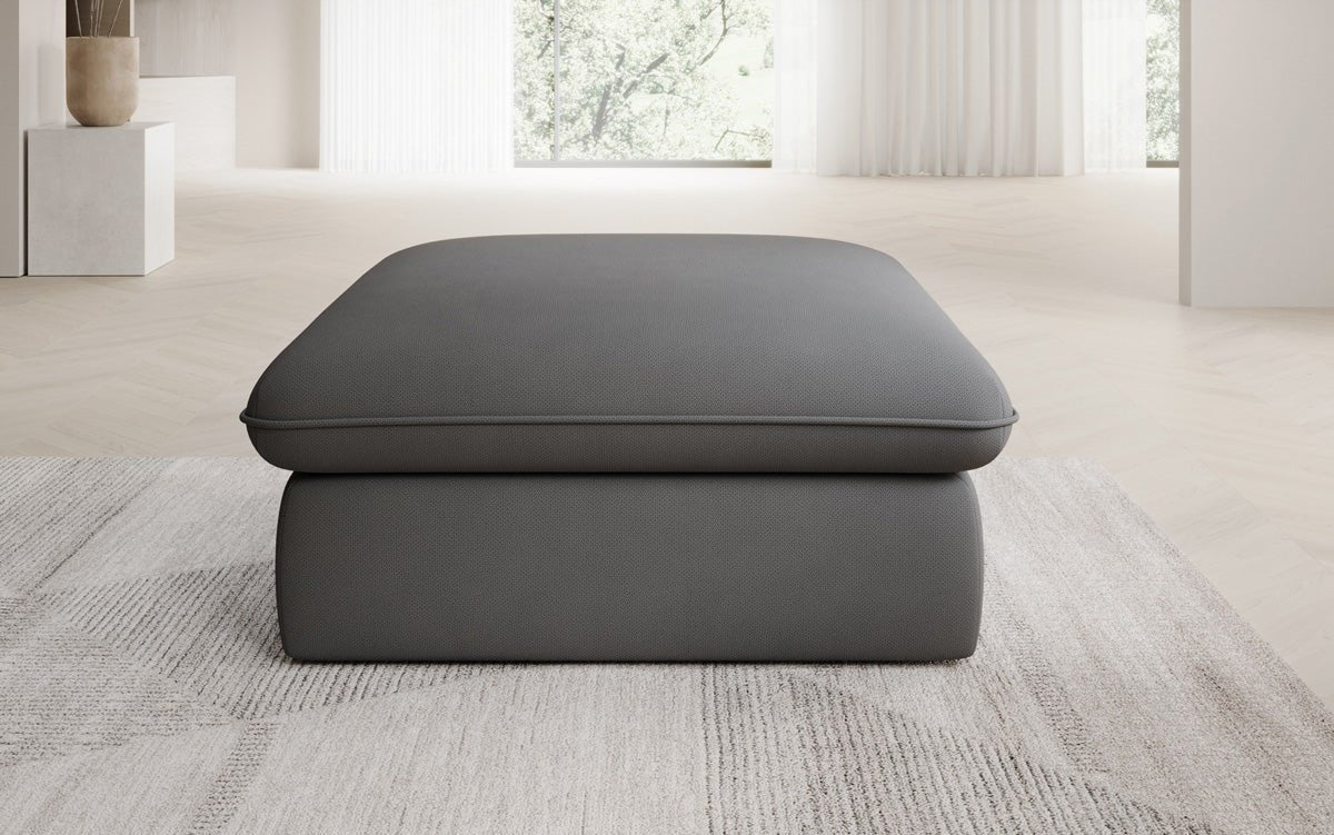 Gemütlicher Cuddle Beistellhocker, 90x90cm, Stoffbezug, Komfort für Ihr Zuhause