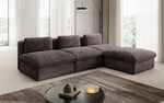 Lade das Bild in den Galerie-Viewer, Gemütliches Designer L-Sofa Cuddle aus Cordstoff – Modernes Ecksofa Wohnzimmer
