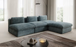 Lade das Bild in den Galerie-Viewer, Gemütliches Designer L-Sofa Cuddle aus Cordstoff – Modernes Ecksofa Wohnzimmer
