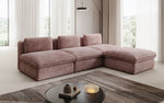 Lade das Bild in den Galerie-Viewer, Gemütliches Designer L-Sofa Cuddle aus Cordstoff – Modernes Ecksofa Wohnzimmer
