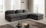 Lade das Bild in den Galerie-Viewer, Gemütliches Designer L-Sofa Cuddle aus Cordstoff – Modernes Ecksofa Wohnzimmer
