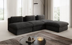 Lade das Bild in den Galerie-Viewer, Gemütliches Designer L-Sofa Cuddle aus Cordstoff – Modernes Ecksofa Wohnzimmer
