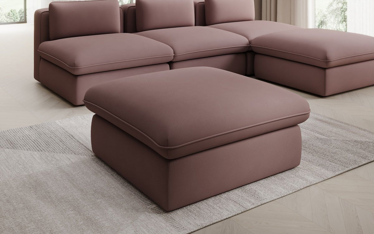 Gemütlicher Cuddle Beistellhocker, 90x90cm, Stoffbezug, Komfort für Ihr Zuhause