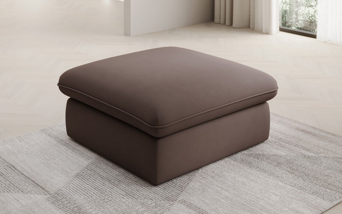 Gemütlicher Cuddle Beistellhocker, 90x90cm, Stoffbezug, Komfort für Ihr Zuhause