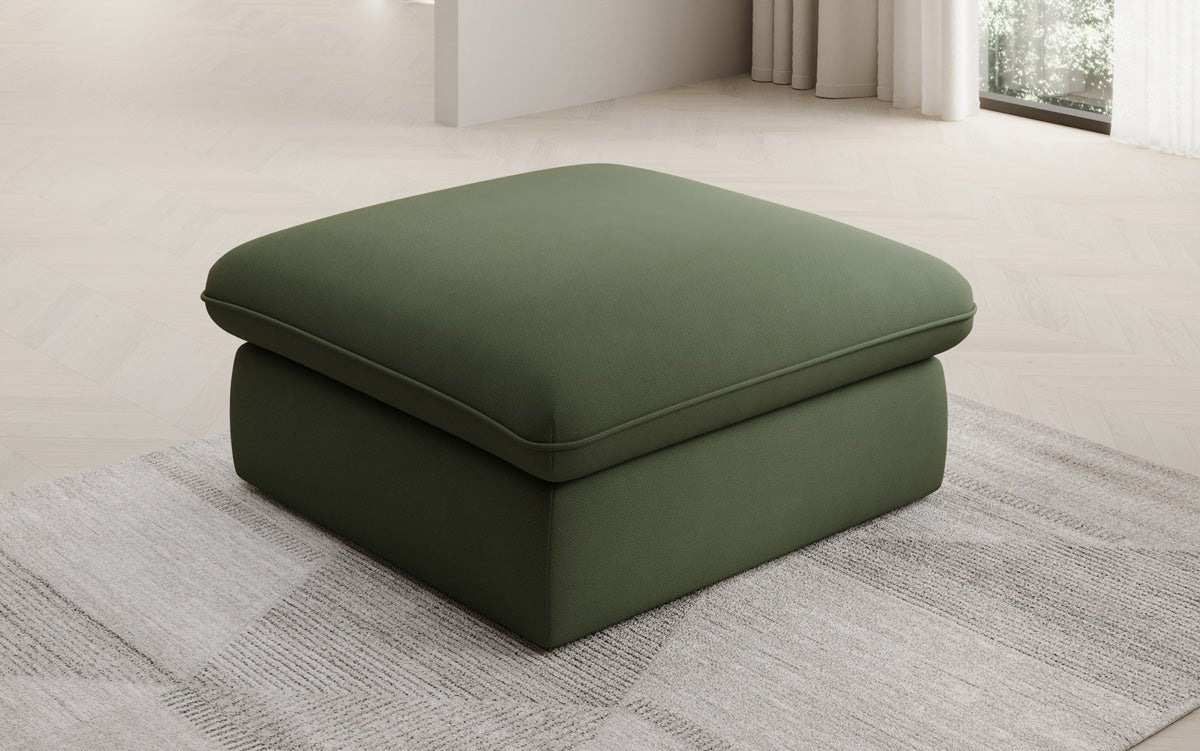 Gemütlicher Cuddle Beistellhocker, 90x90cm, Stoffbezug, Komfort für Ihr Zuhause
