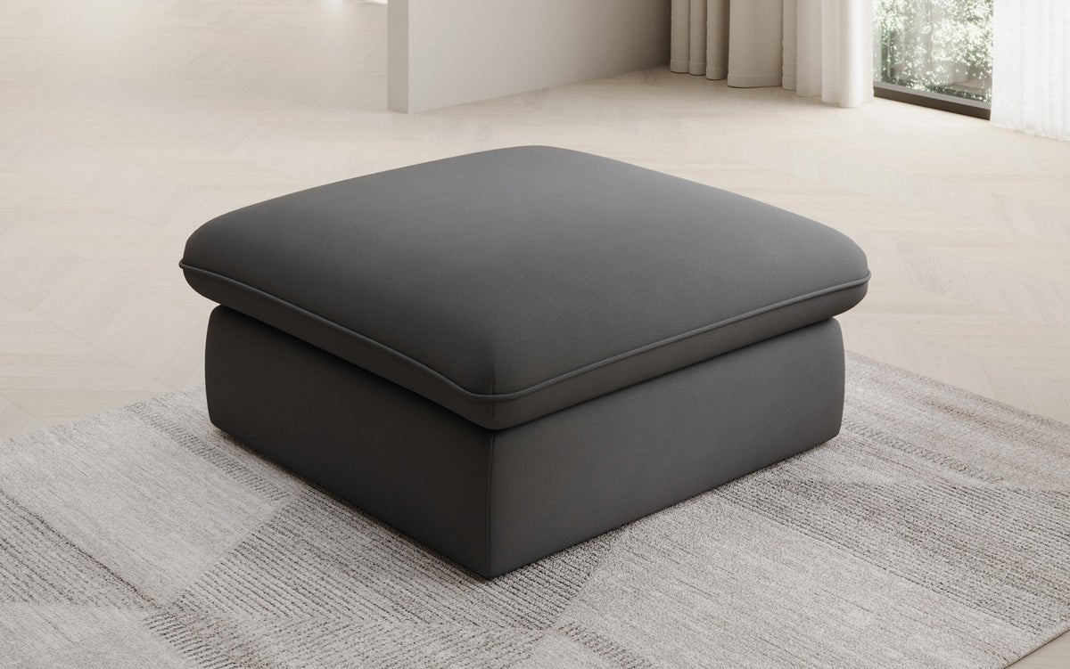 Gemütlicher Cuddle Beistellhocker, 90x90cm, Stoffbezug, Komfort für Ihr Zuhause
