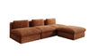 Gemütliches Designer L-Sofa Cuddle aus Cordstoff – Modernes Ecksofa Wohnzimmer