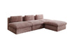 Gemütliches Designer L-Sofa Cuddle aus Cordstoff – Modernes Ecksofa Wohnzimmer