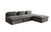 Gemütliches Designer L-Sofa Cuddle aus Cordstoff – Modernes Ecksofa Wohnzimmer