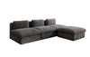 Gemütliches Designer L-Sofa Cuddle aus Cordstoff – Modernes Ecksofa Wohnzimmer