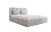 Luxuriöses Designer Polsterbett Alma mit Bouclé-Stoff und Stauraumfunktion