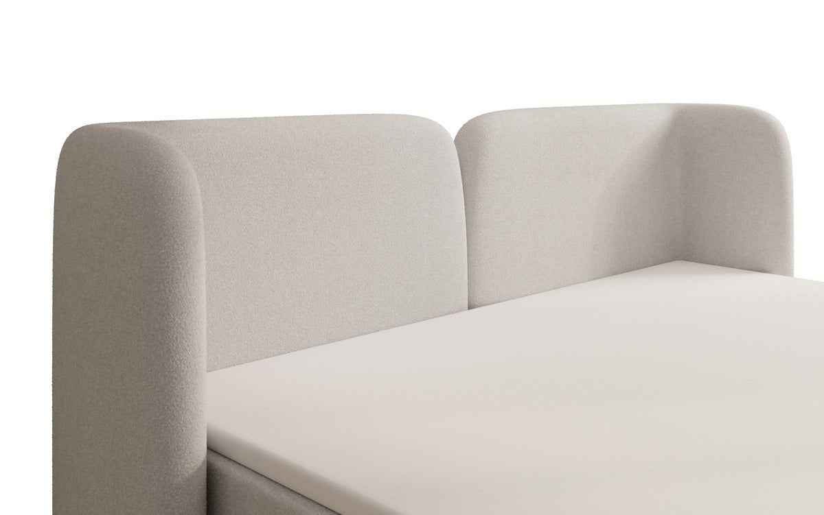 Riva Bouclé Boxspringbett mit Integriertem Stauraum – Luxuriöser Schlafkomfort und Elegantes Design