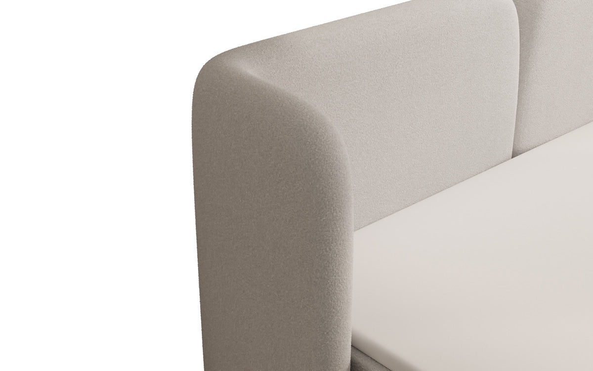 Riva Bouclé Boxspringbett mit Integriertem Stauraum – Luxuriöser Schlafkomfort und Elegantes Design