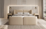 Lade das Bild in den Galerie-Viewer, Riva Bouclé Boxspringbett mit Integriertem Stauraum – Luxuriöser Schlafkomfort und Elegantes Design
