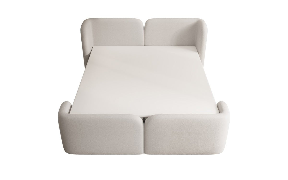 Riva Bouclé Boxspringbett mit Integriertem Stauraum – Luxuriöser Schlafkomfort und Elegantes Design