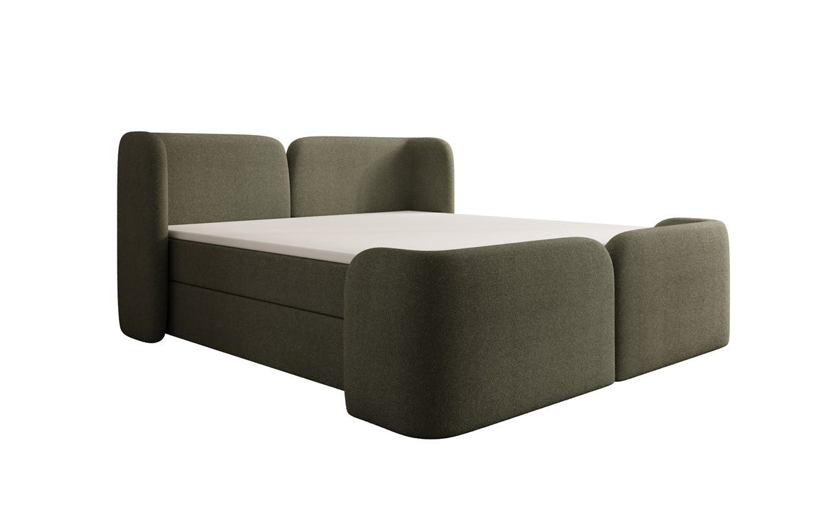 Riva Bouclé Boxspringbett mit Integriertem Stauraum – Luxuriöser Schlafkomfort und Elegantes Design