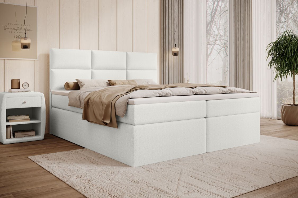 Carito Boxspringbett: Luxuriöser Schlaf, integrierter USB-Anschluss & cleverer Stauraum
