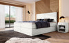 Luxuriöses Boxspringbett Sejour Bouclé mit LED-Beleuchtung & Stauraum