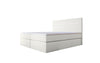 Luxuriöses Boxspringbett Sejour Bouclé mit LED-Beleuchtung & Stauraum