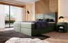 Luxuriöses Boxspringbett Sejour Bouclé mit LED-Beleuchtung & Stauraum