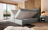 Luxuriöses Boxspringbett Sejour Bouclé mit LED-Beleuchtung & Stauraum