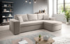 Luxuriöses Designer Ecksofa Denver Bouclé: Schlaf- und Klappfunktion für modernes Wohnen