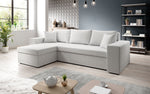 Lade das Bild in den Galerie-Viewer, Denver Bouclé Schlafsofa: Elegantes, vielseitiges Design mit Klappfunktion für Komfort
