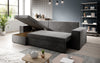 Denver Bouclé Schlafsofa: Elegantes, vielseitiges Design mit Klappfunktion für Komfort