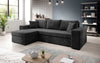 Denver Design Cord Ecksofa mit Schlaffunktion – Verwandlungssofa für Modernen Wohnkomfort